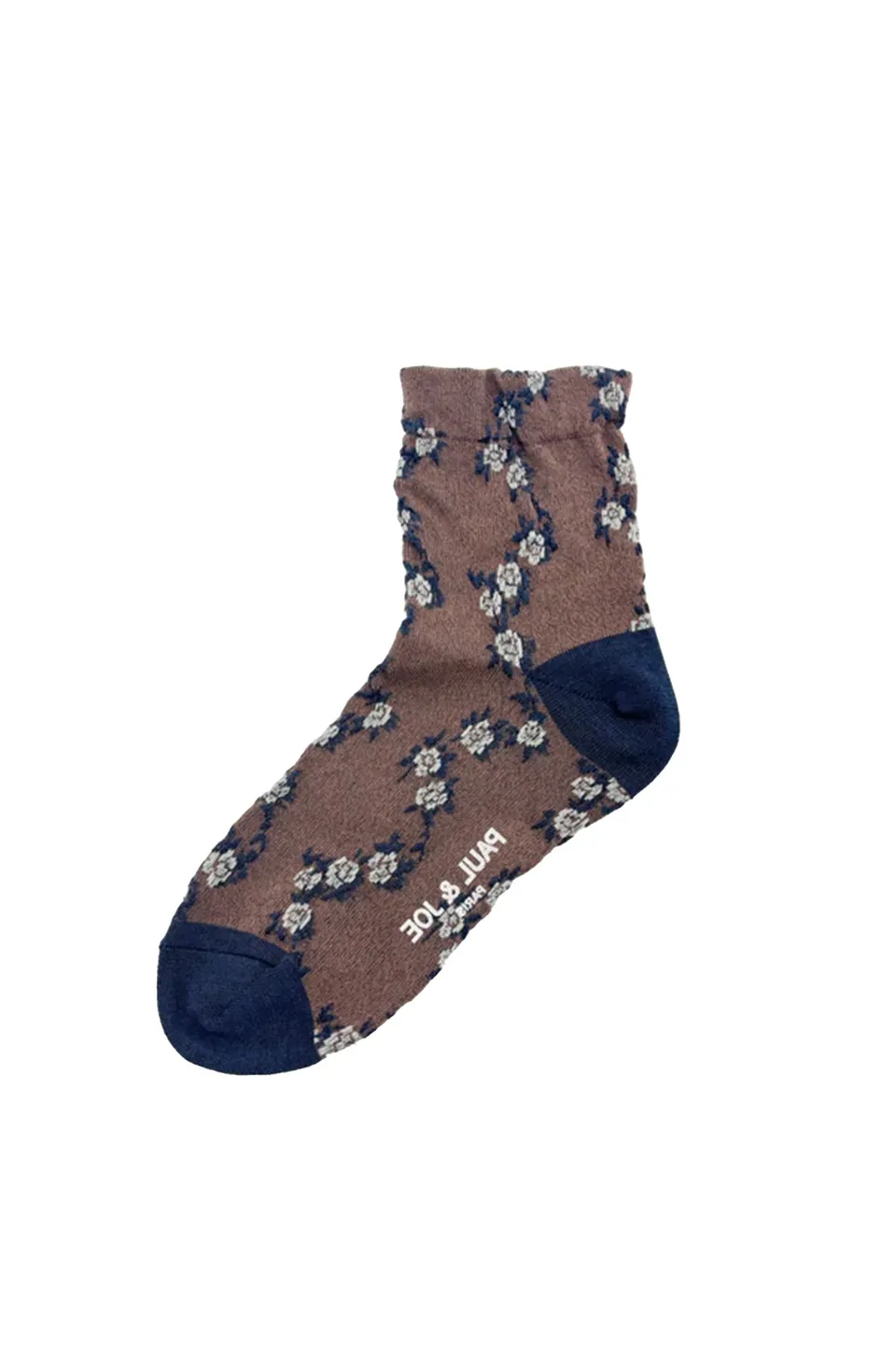 Paul & Joe Chaussettes femme fleurs orange 36-39
