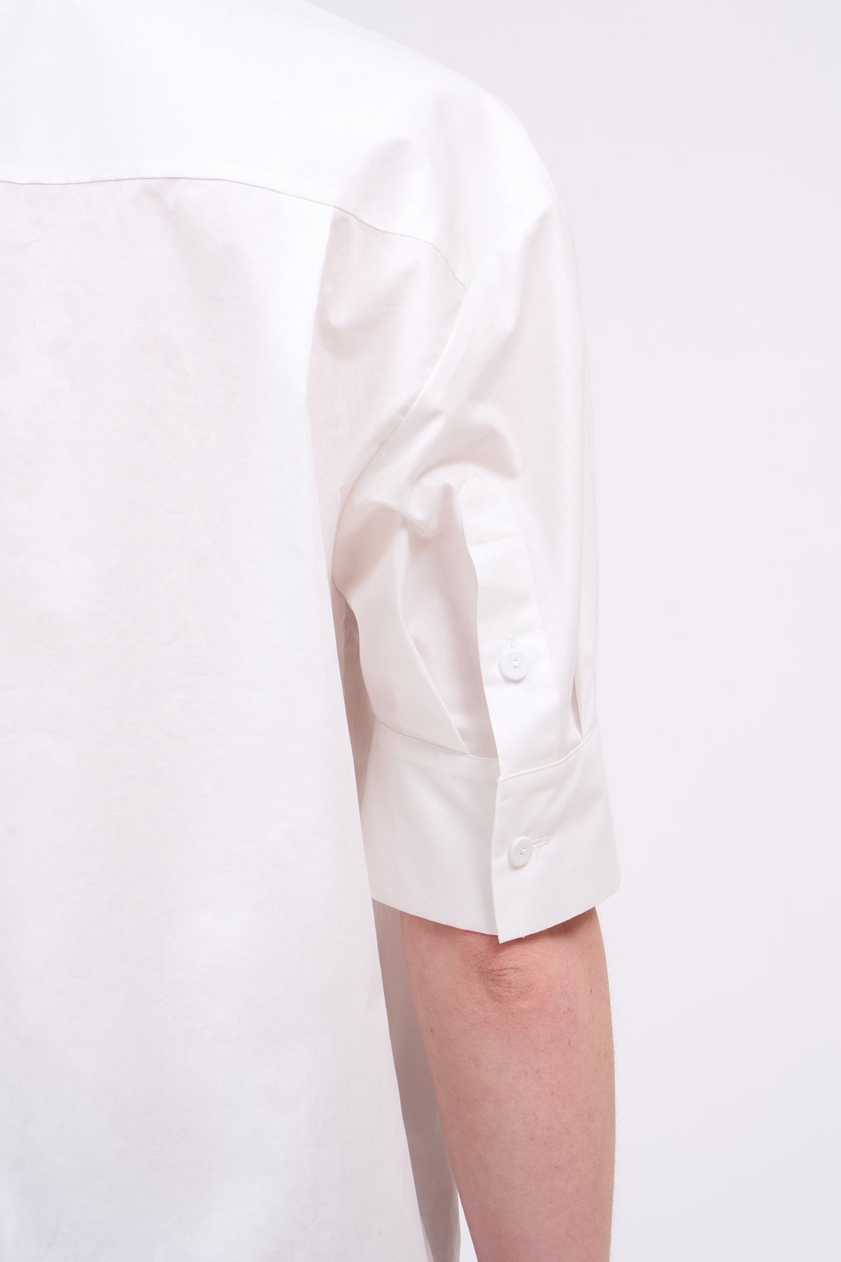 Paul & Joe Floriane chemise droite popeline coton brodée taille 1
