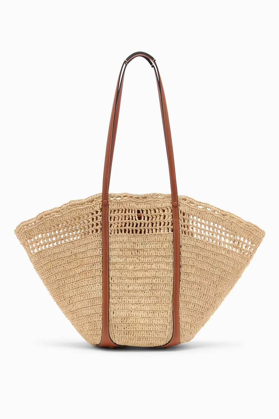Ulla Johnson Marina sac cabas raphia naturel crochet
