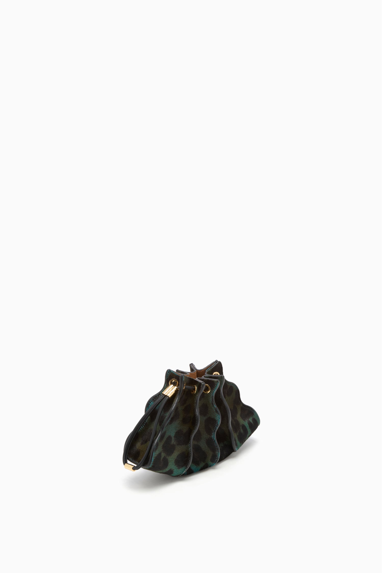 Ulla Johnson Adria sac bandoulière cuir léopard émeraude