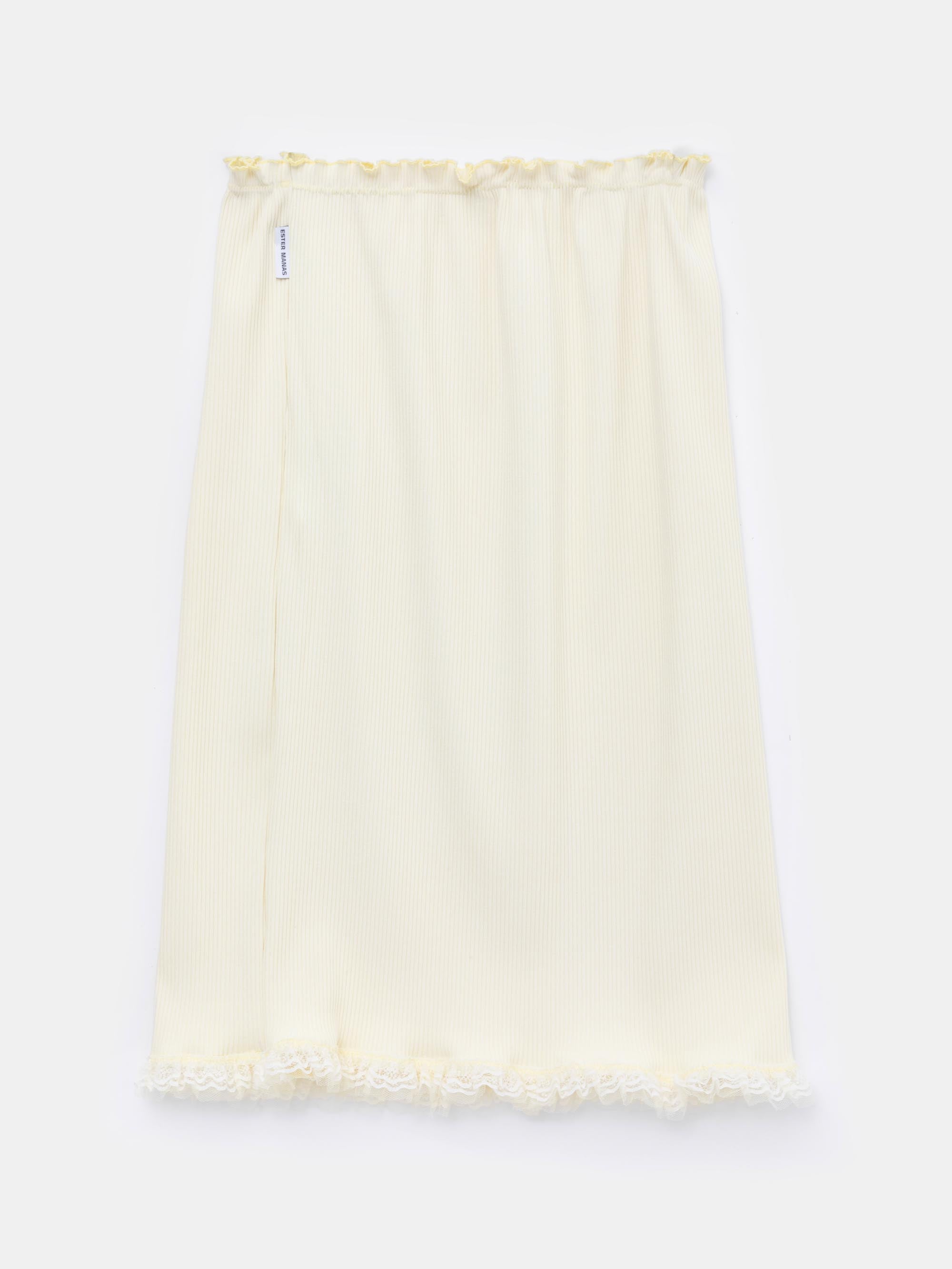 Ester Manas Mimosa Lace Easy Skirt jaune dentelle