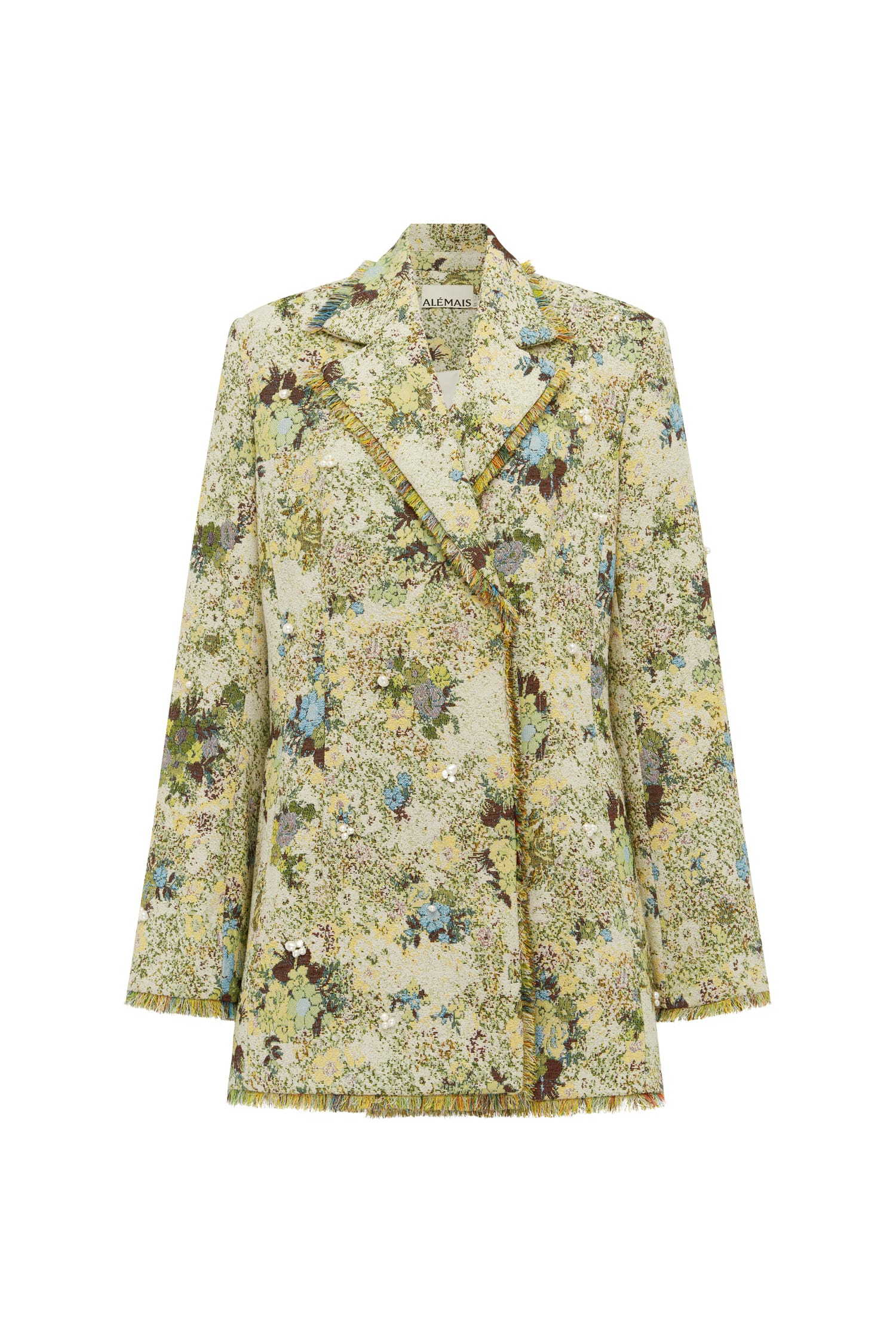 Alemais Whitney blazer jacquard perles franges