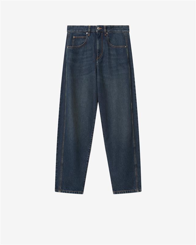 Isabel Marant Oriane Jean barrel bleu délavé