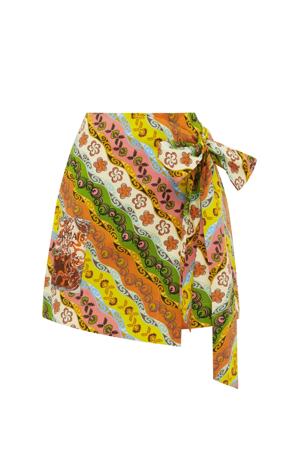 Alemais Janine Sarong jupe mini coton bio floral