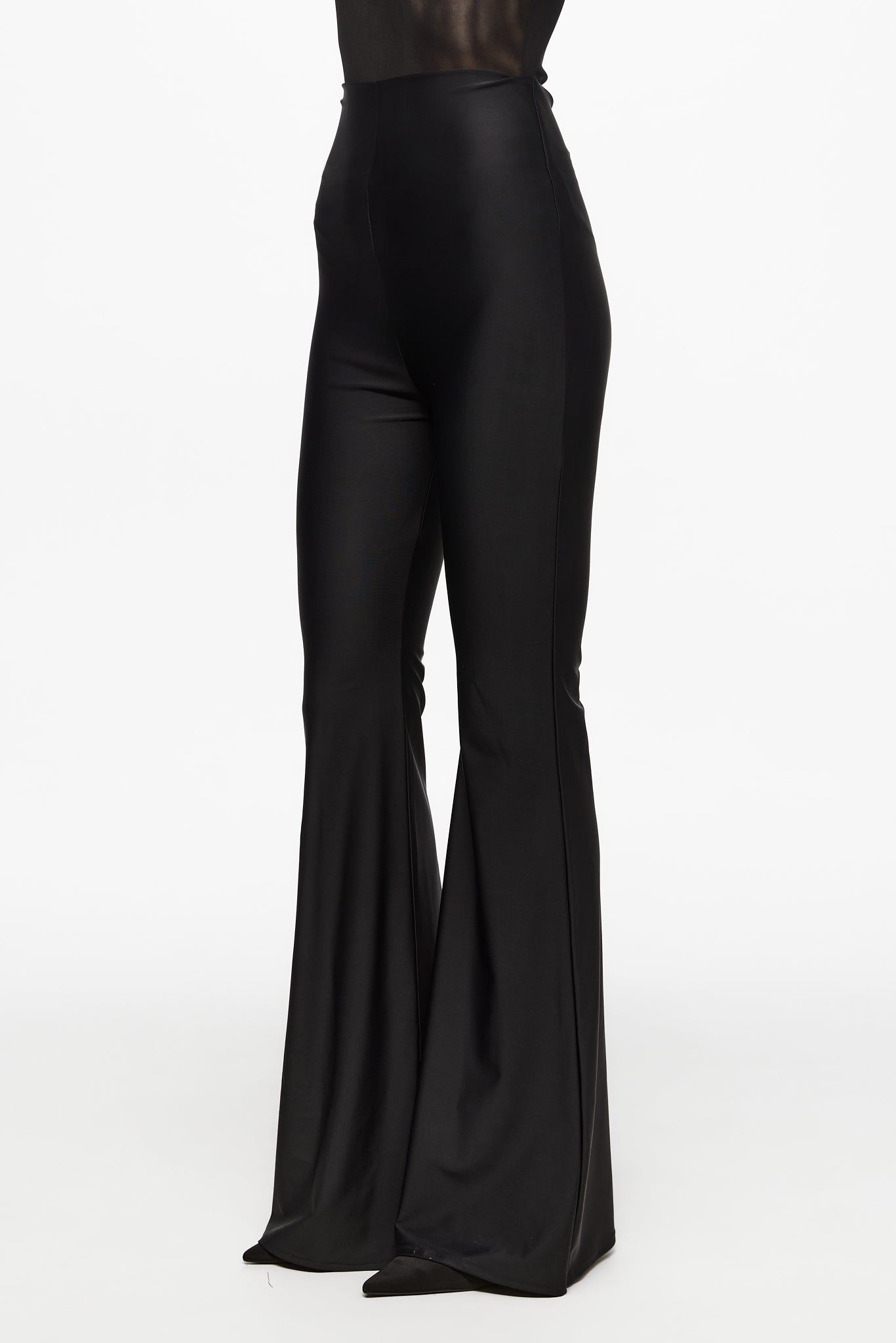 ATU Body Couture pantalon noir taille haute évasé