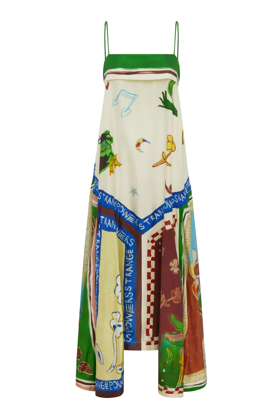 Alemäis Tangible Love robe midi soie bretelles