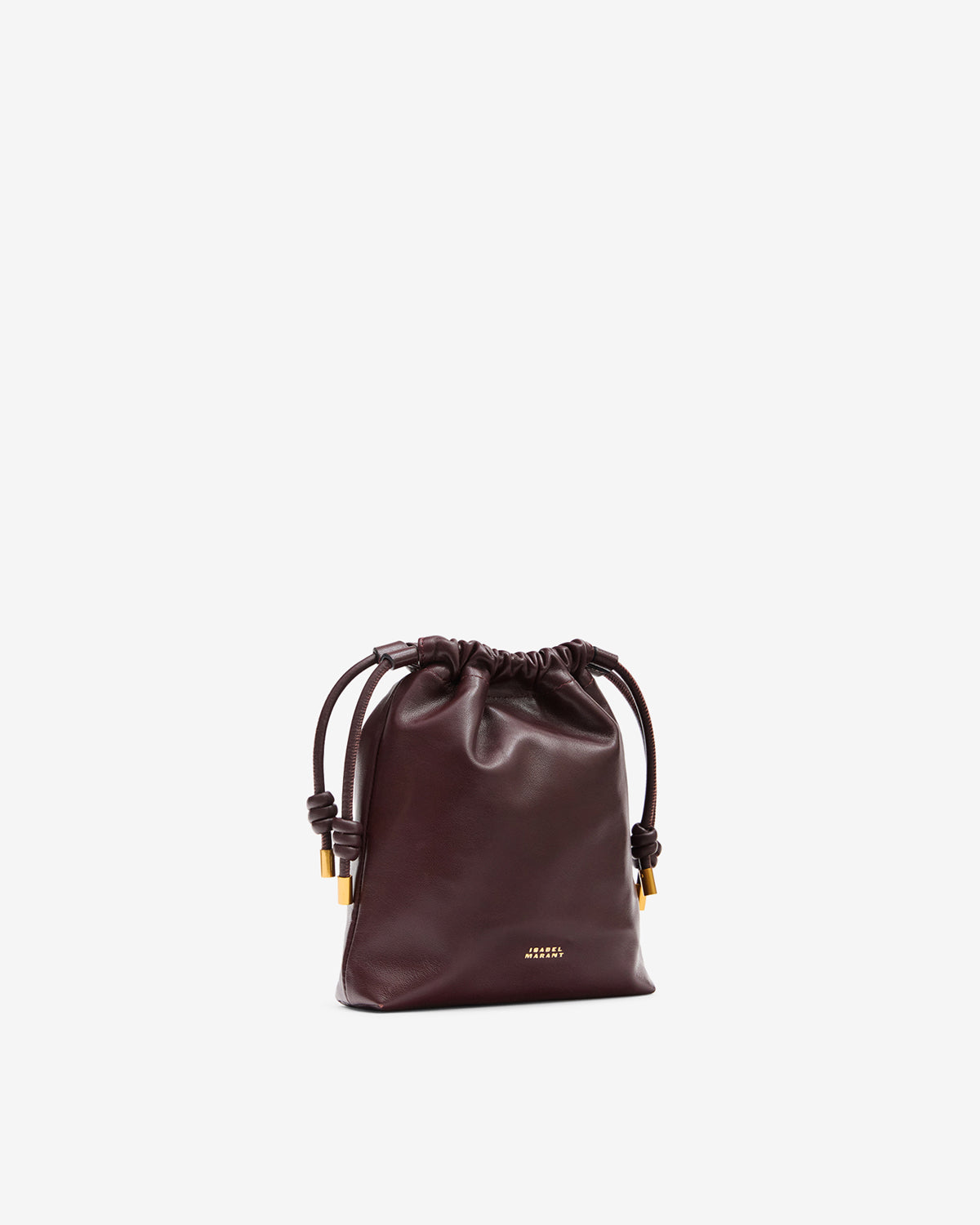 Isabel Marant Silven Mini sac seau bordeaux cuir