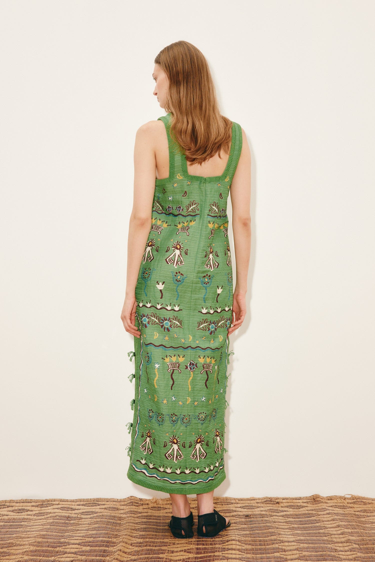 Alemäis Sun Dancer Midi Dress robe midi lin coton soie