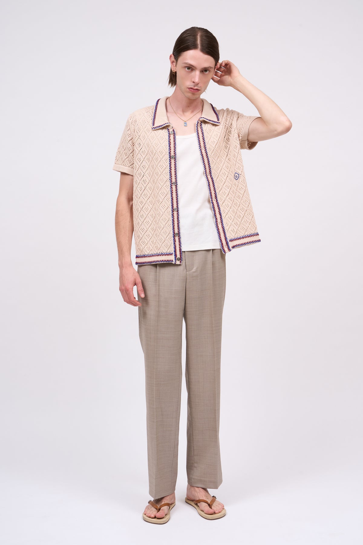Paul & Joe Amazonie cardigan crochet coton brodé