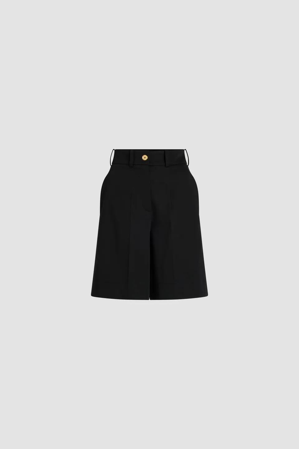 Patou TR048 bermuda gabardine coton bio Noir