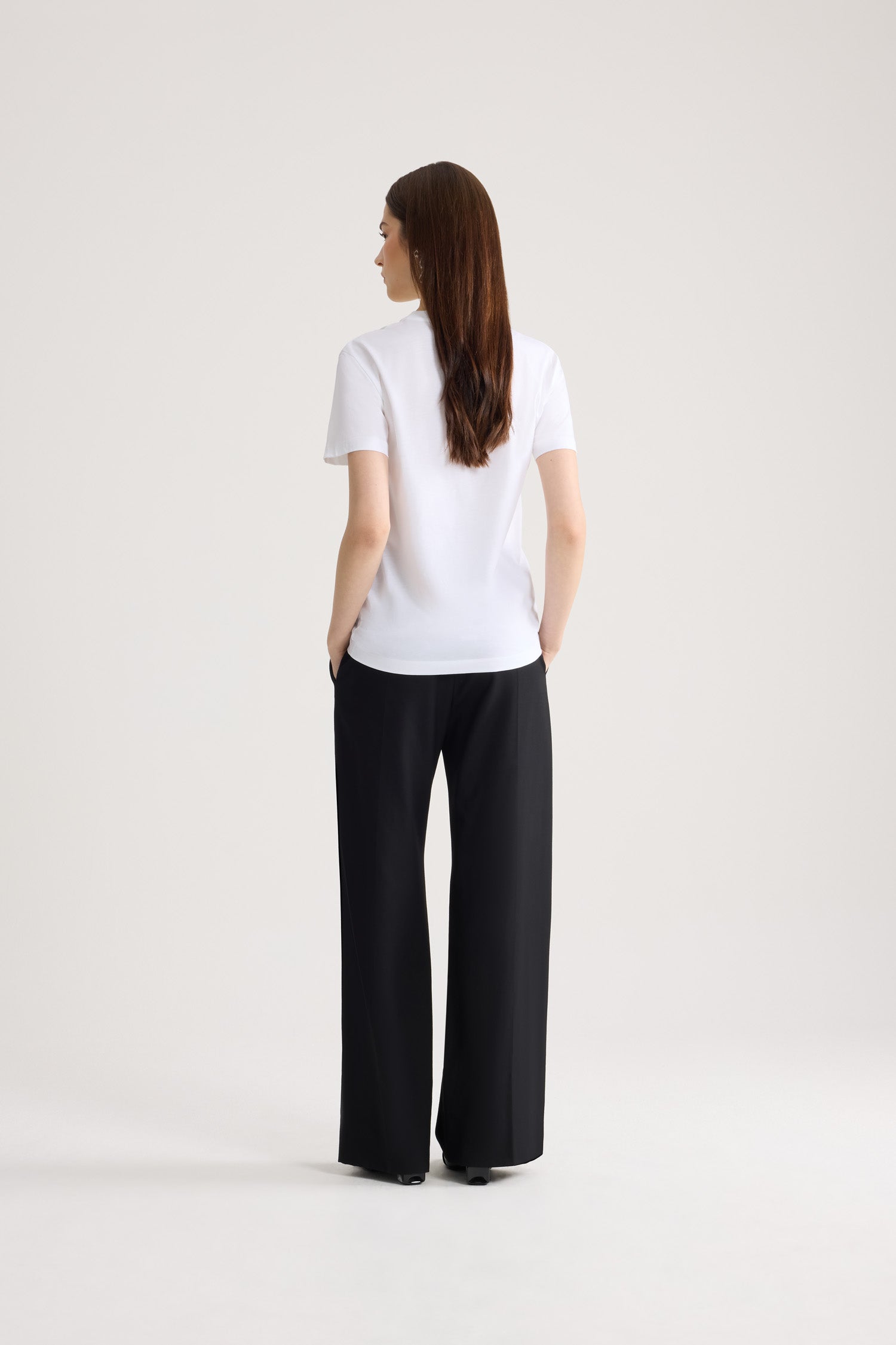 Patou JE185 t-shirt coton bio blanc nœud noir