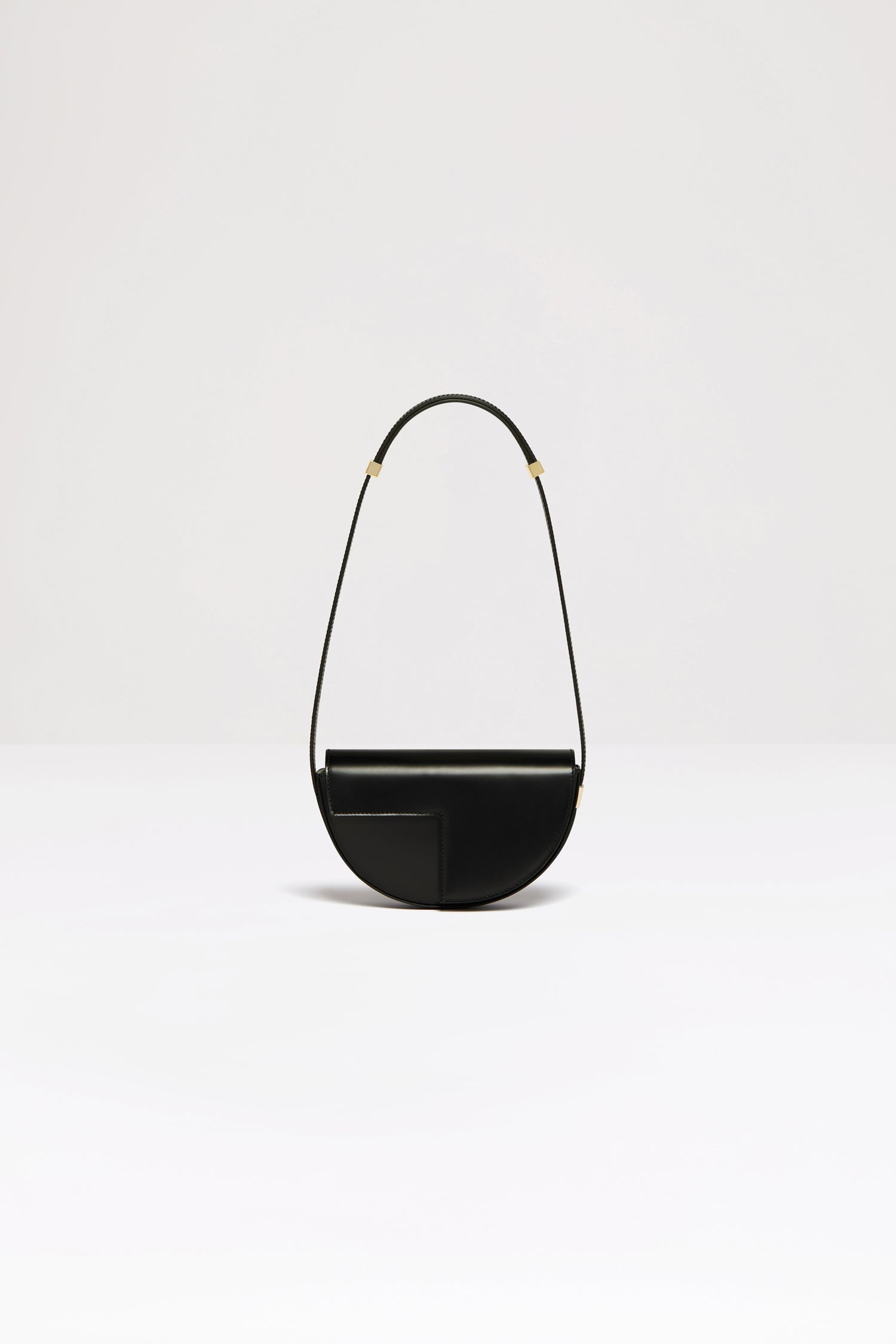 Patou Le Petit Patou BA003 sac cuir noir 20 cm