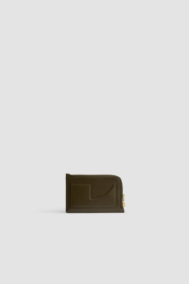 Patou SL0055002752W porte-cartes cuir vert mousse