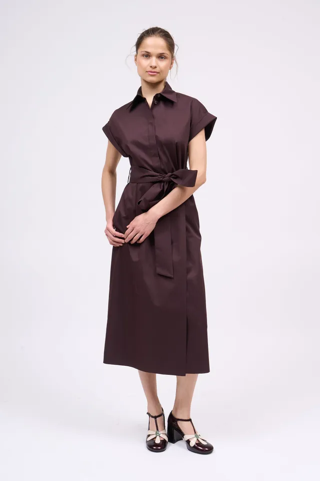 Paul & Joe Isadora robe chemise midi Ebène 38