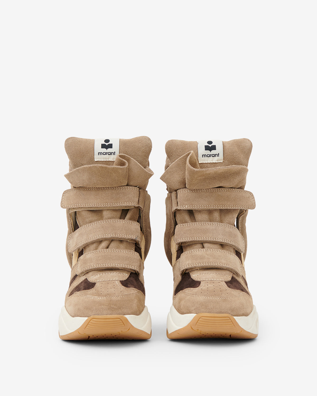 Isabel Marant Balskee baskets compensées sable brun chocolat