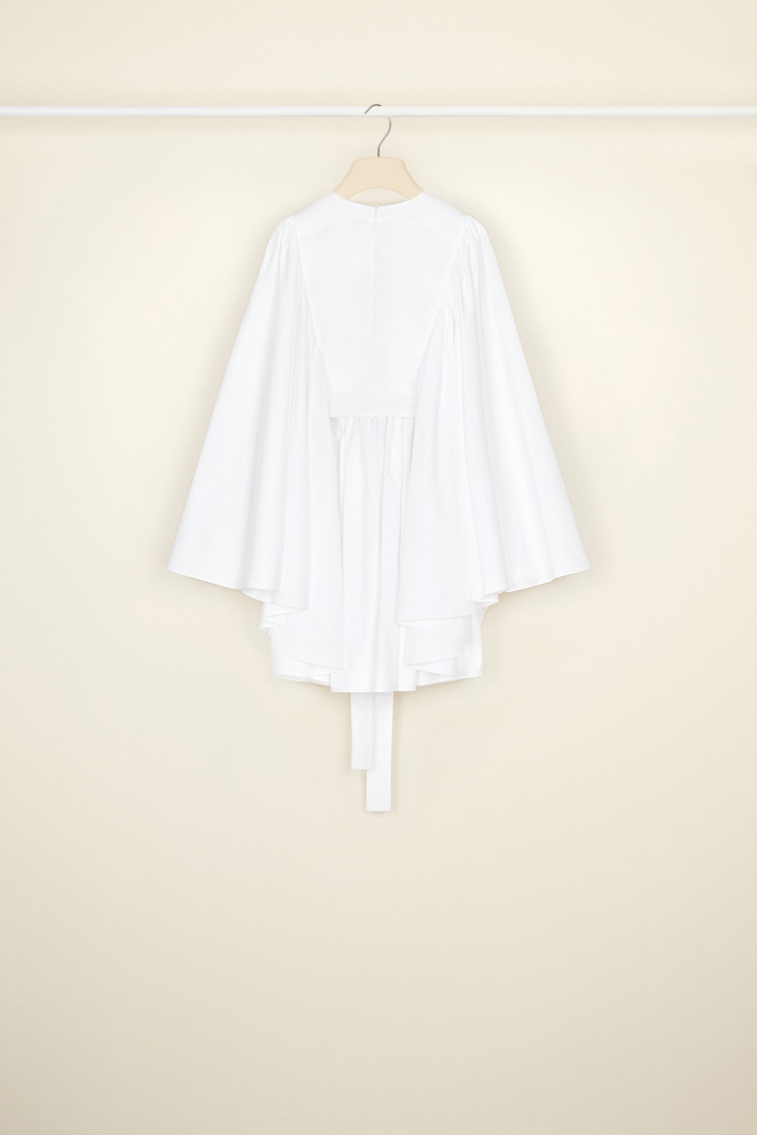 Patou Robe A21DR0740017001W Blanche Popeline Bio