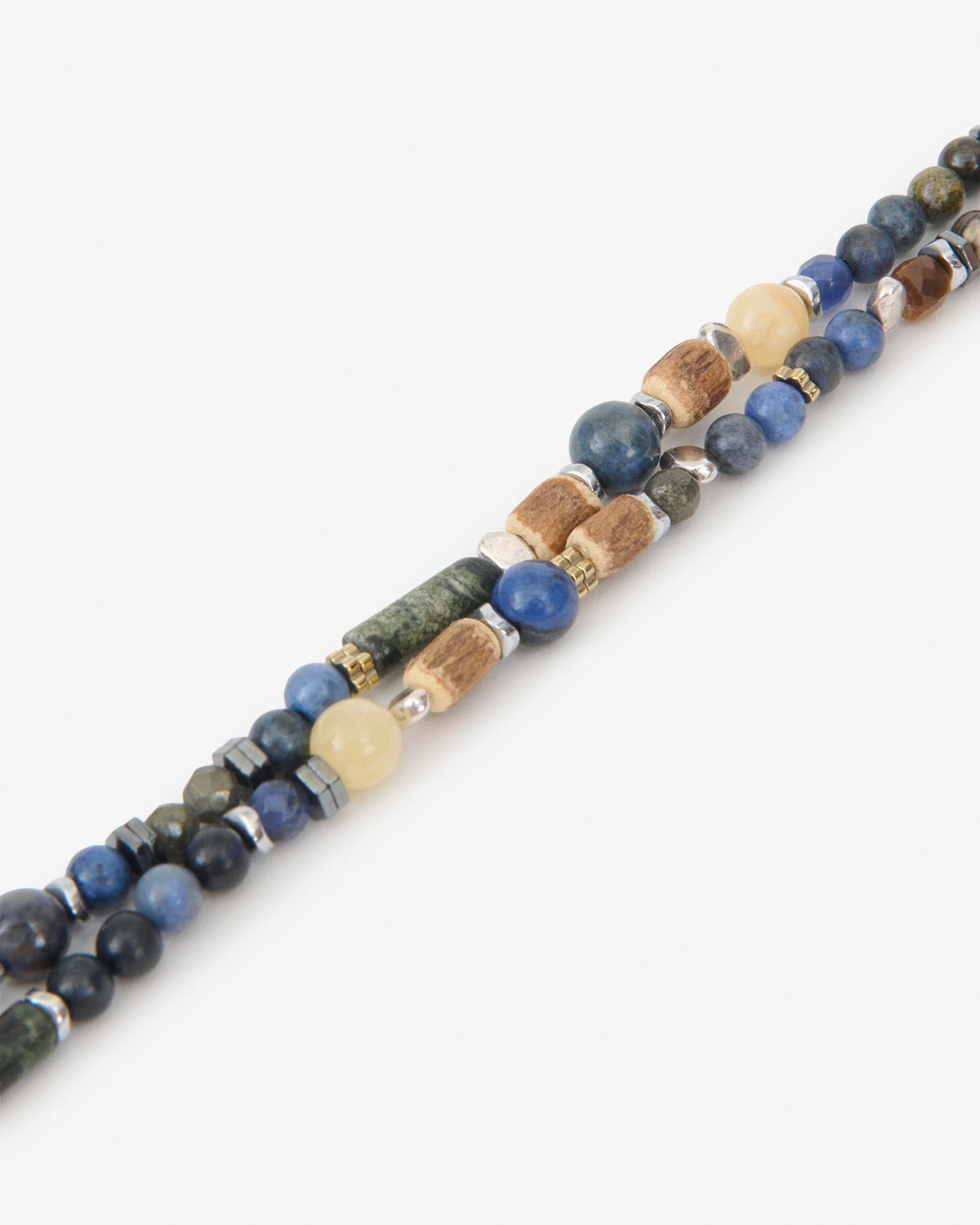 Isabel Marant Lois bracelet perles multicolor-bleu T1
