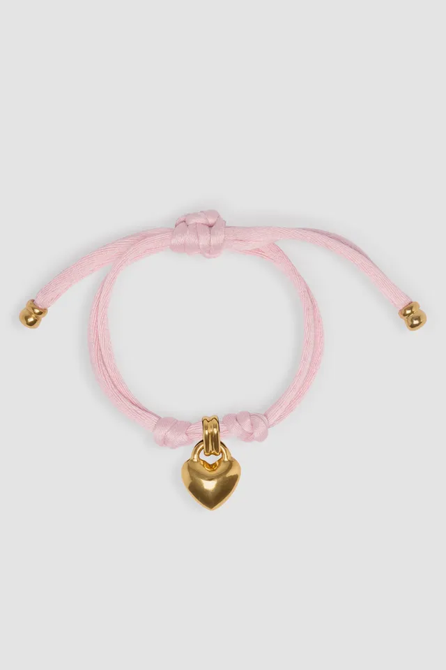 Patou Jewellery Bracelet Cœur JW153 Coton Rose TU