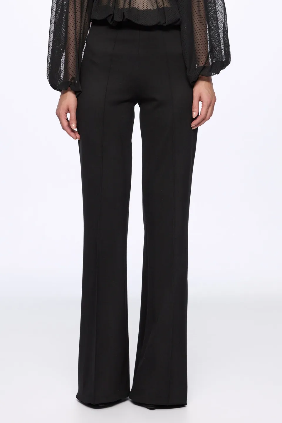 ATU Body Couture Trousers Pantalon Droit Noir Taille Haute