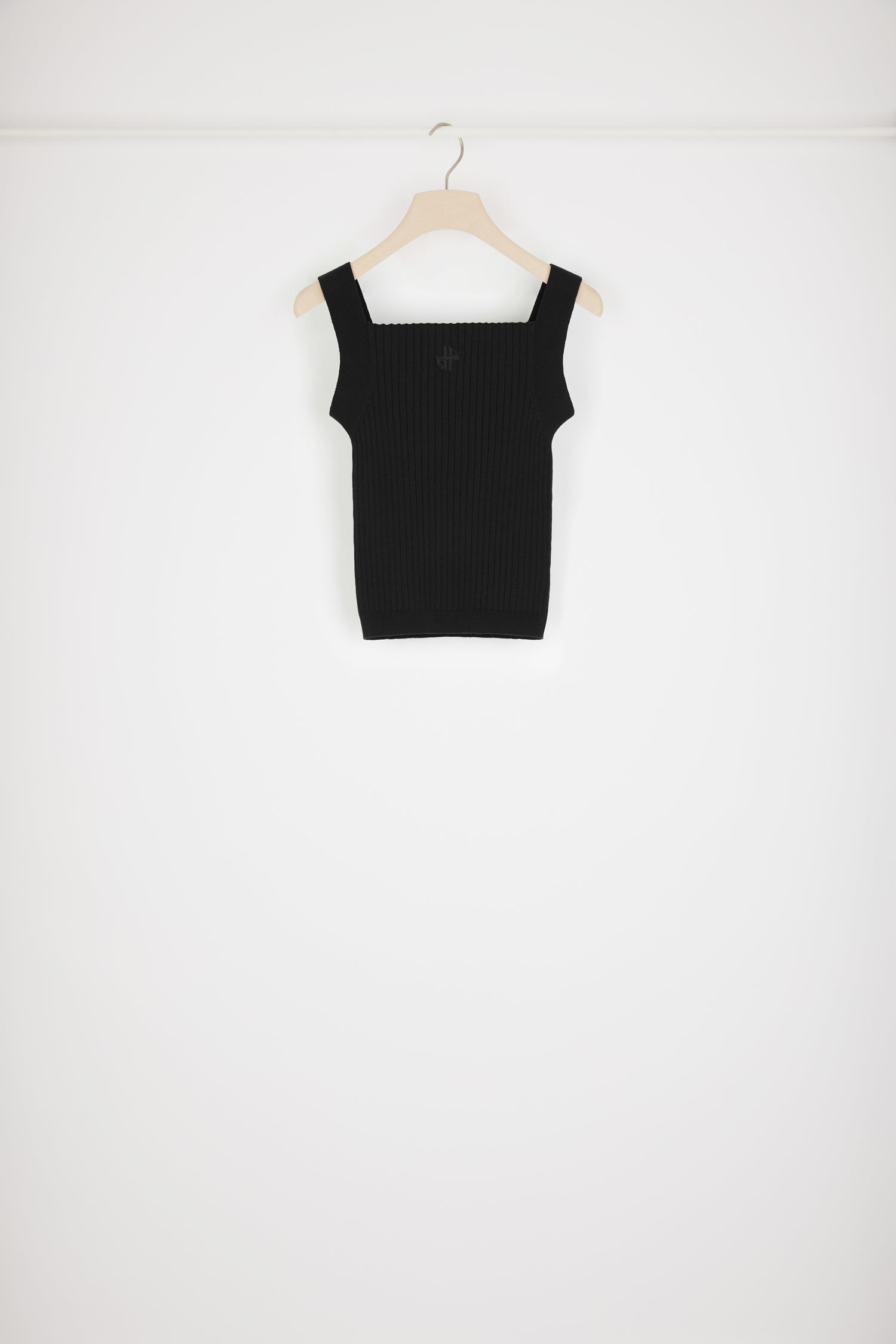 Patou KN126 débardeur noir maille coton bio