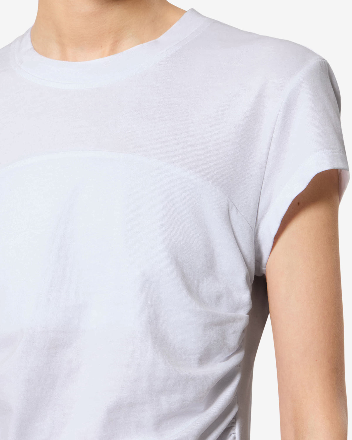 Isabel Marant Maelie TS0275FA-A1N41I T-shirt blanc froncé