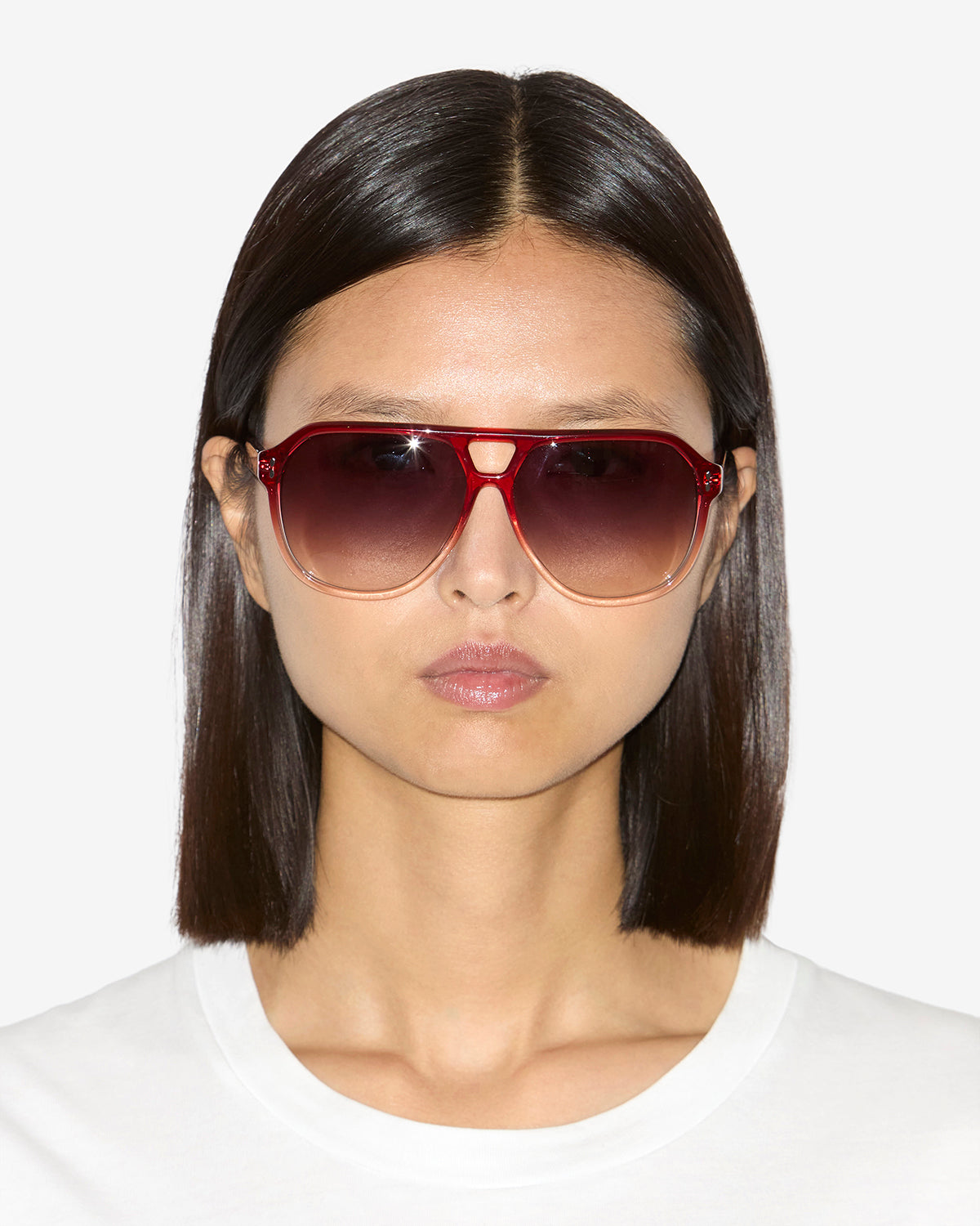 Isabel Marant Aneya IM0216S lunettes soleil dégradé rose