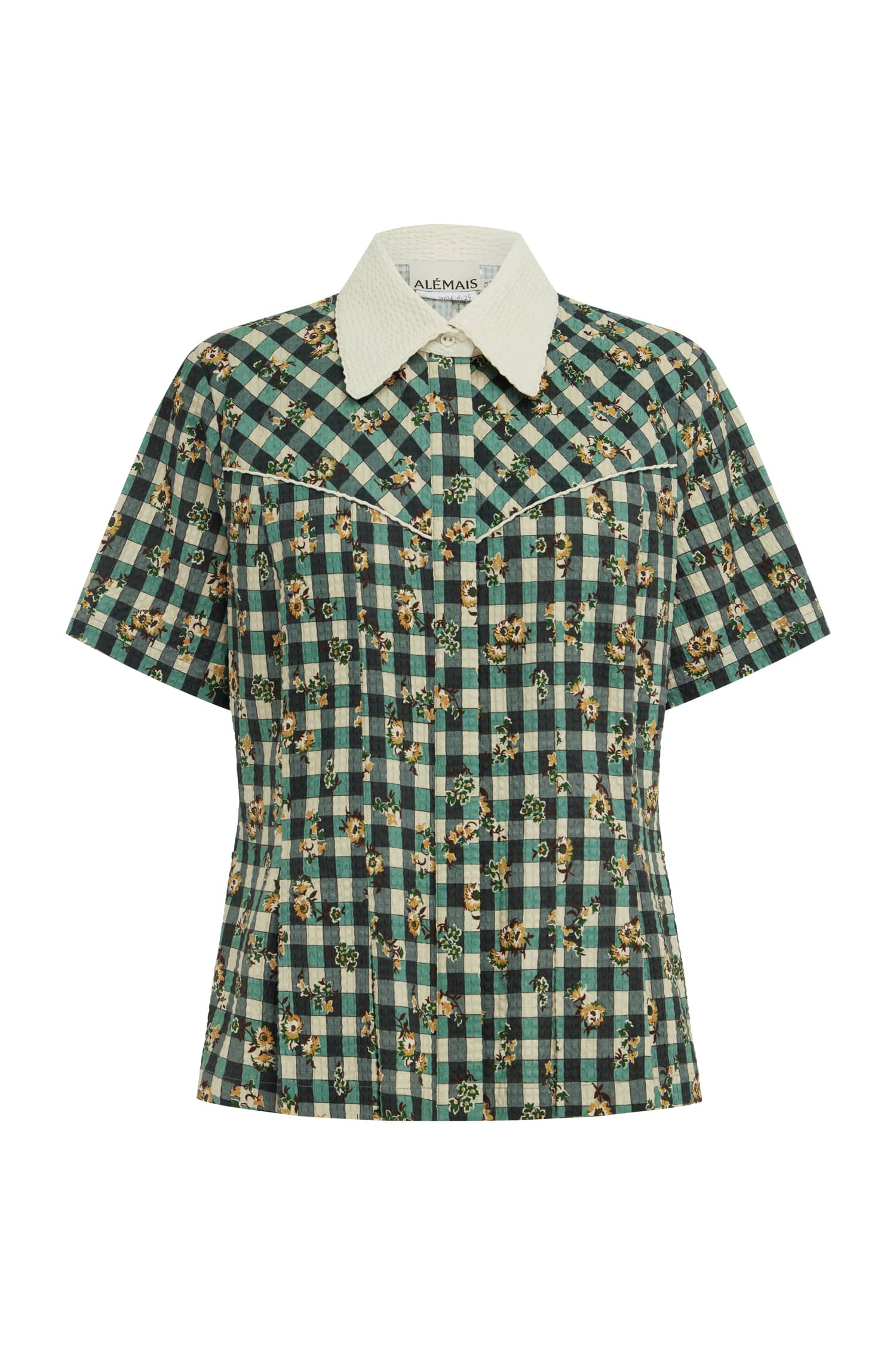 Alemais Outrider Seersucker chemise coton taille 10