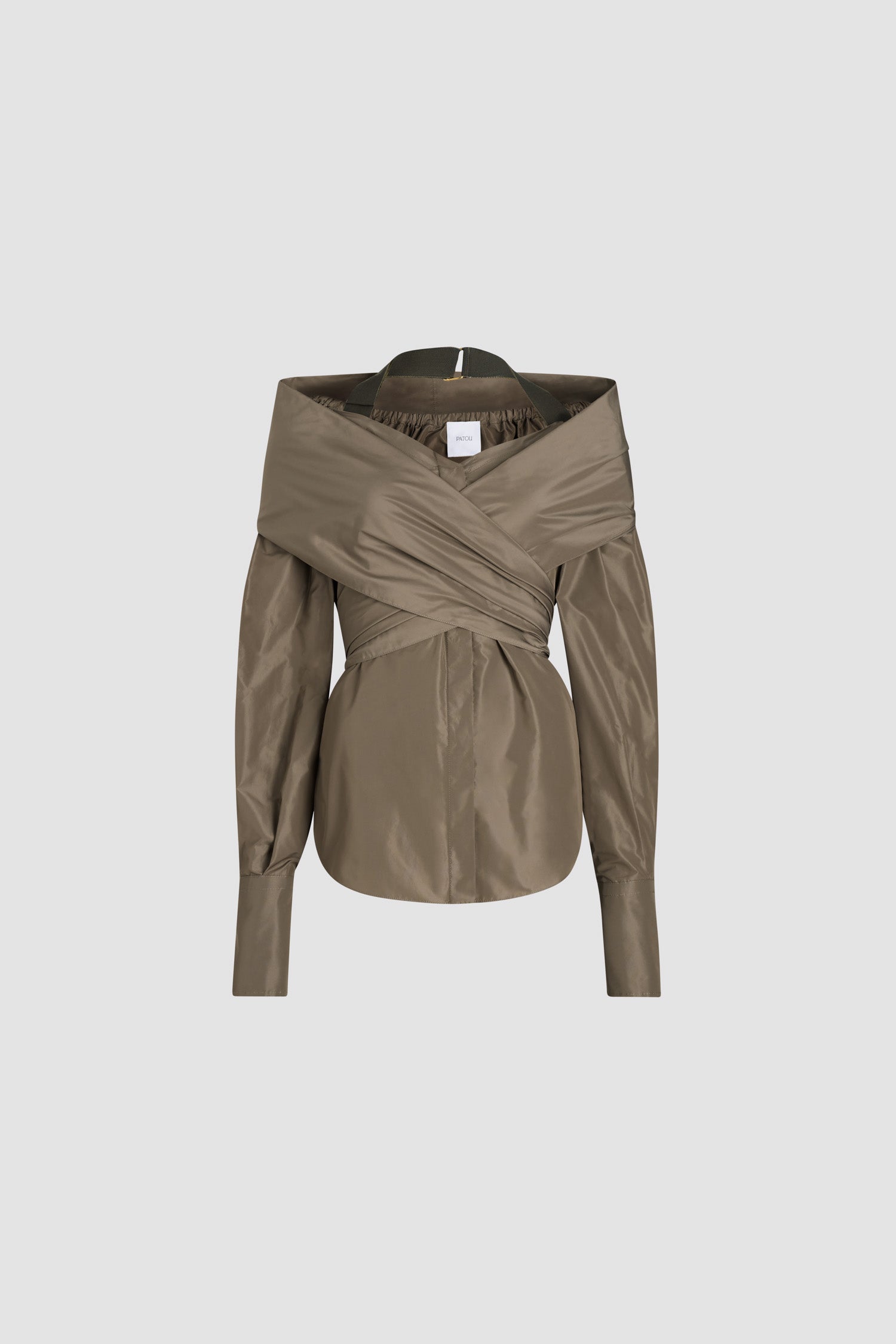 Patou BL0370011809B blouse faille mocha recyclée