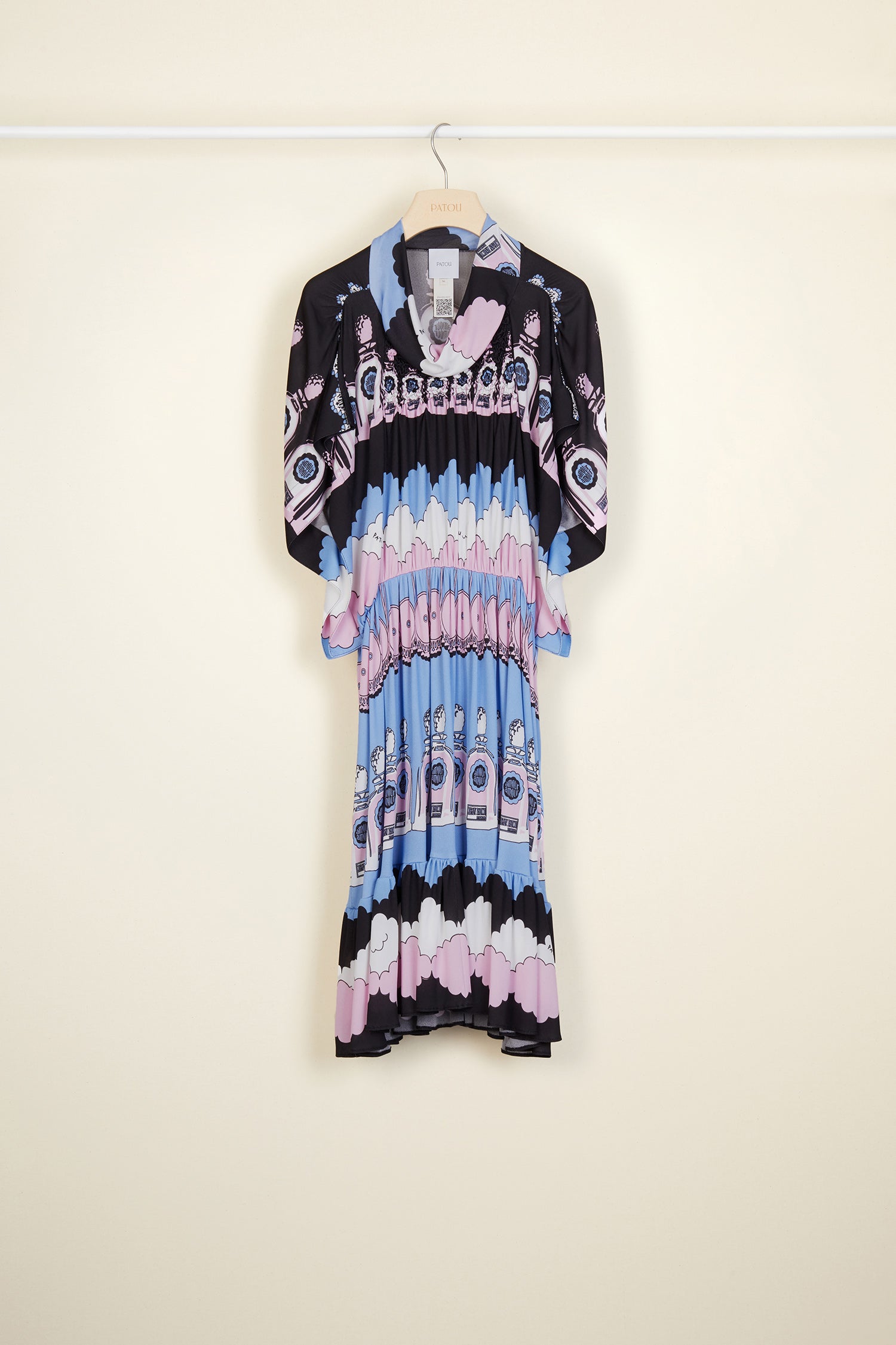 Patou P20DR01300375006 robe jersey imprime Cloud Print 38 midi