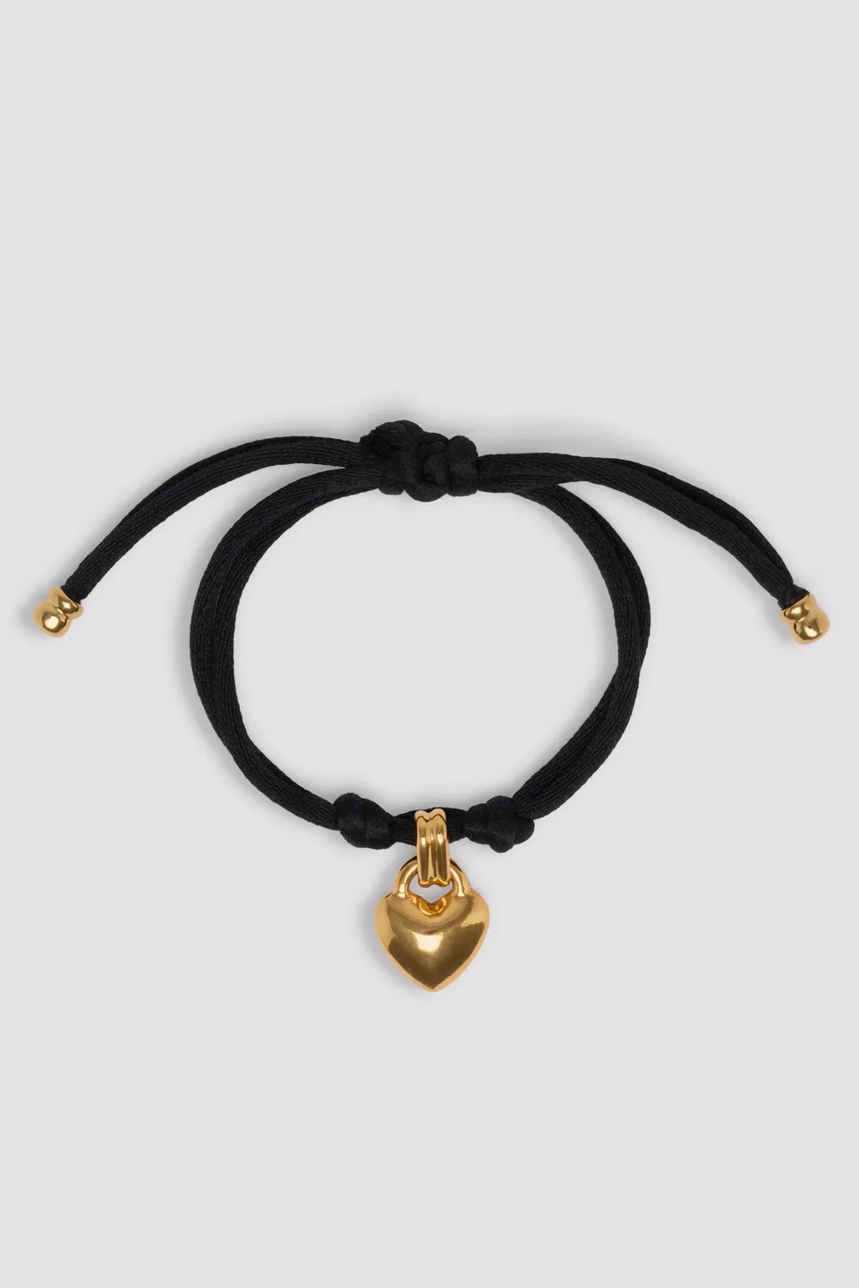 Patou Jewellery P25JW1531002999B bracelet cœur noir laiton doré