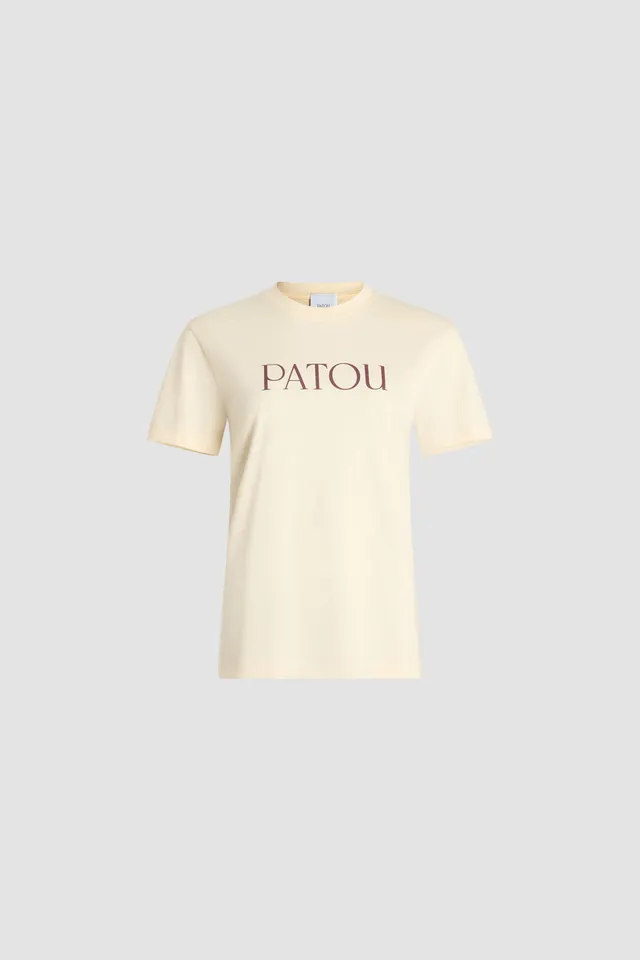 Patou T-Shirts t-shirt JE029 Snowberry White coton bio