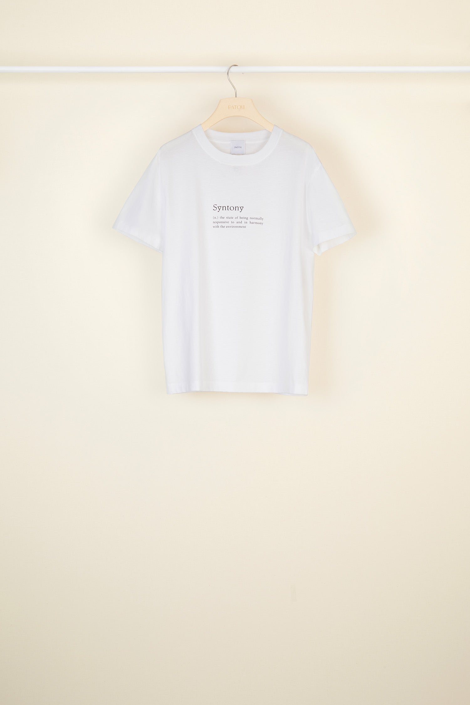 Patou JE002 Syntony tee-shirt coton bio blanc