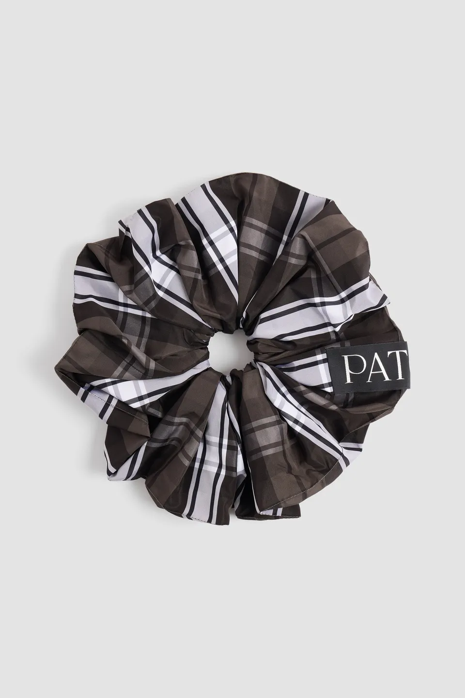 Patou Accessories AC059 chouchou volumineux tartan vert