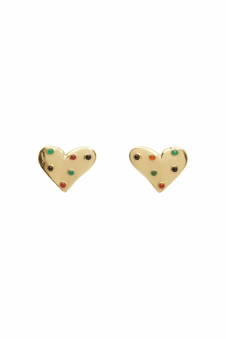 Alemäis Atomic Heart Mini Stone Studs boucles coeur pierres