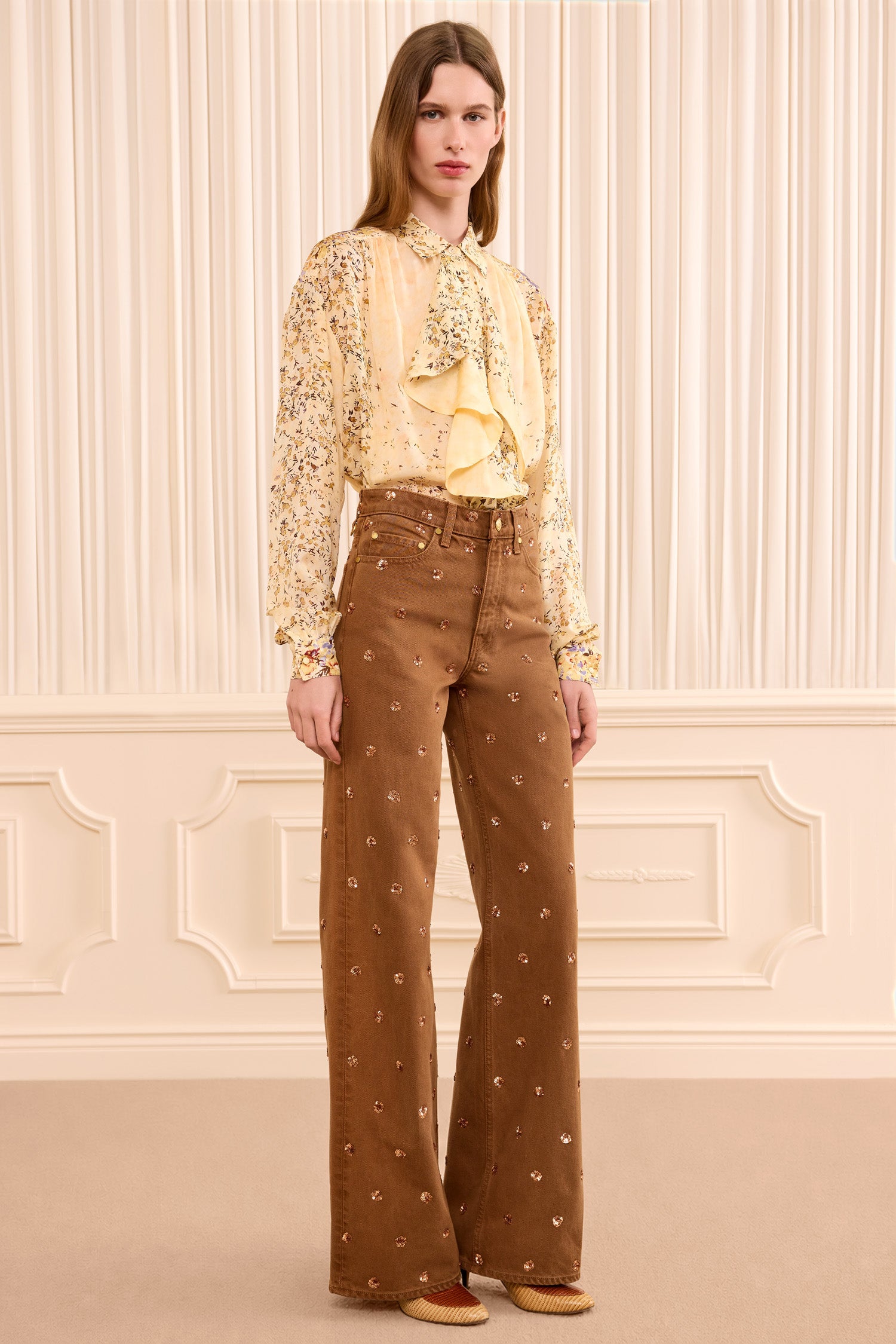 Ulla Johnson Willow jean large marron Umber