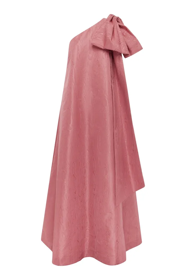 Alemaïs Abi Gown robe midi jacquard moiré