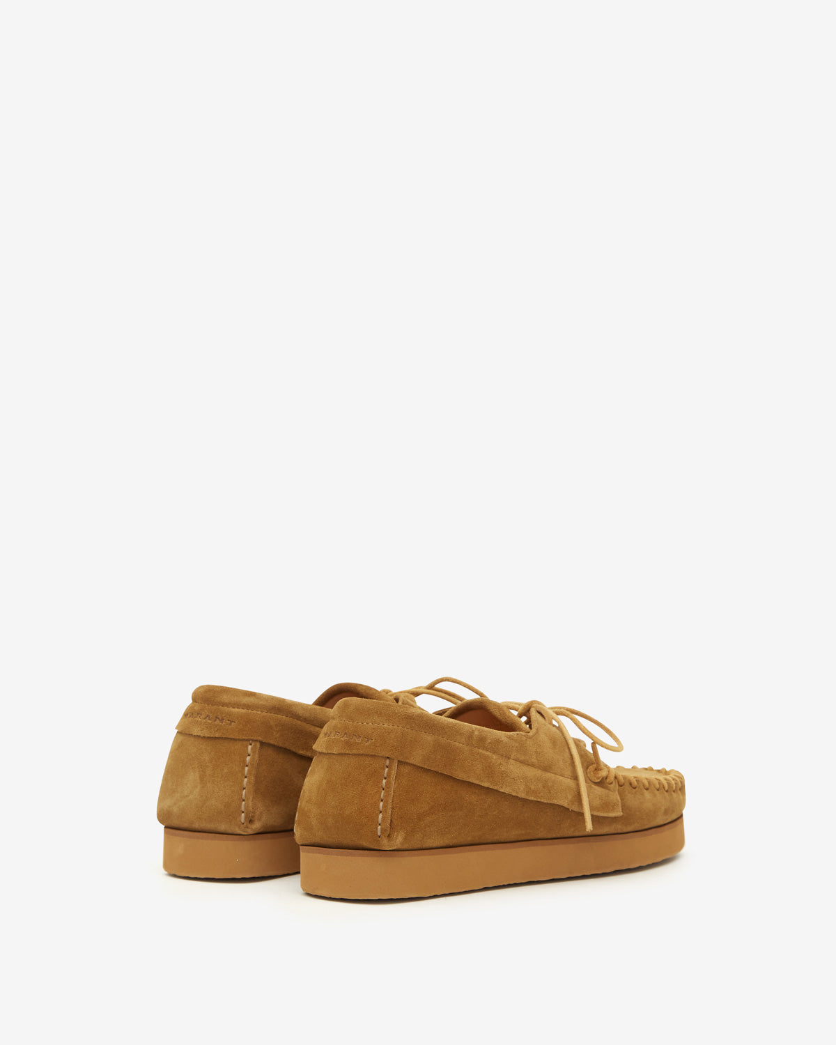 Isabel Marant Fylan mocassins cuir sepia lacés homme
