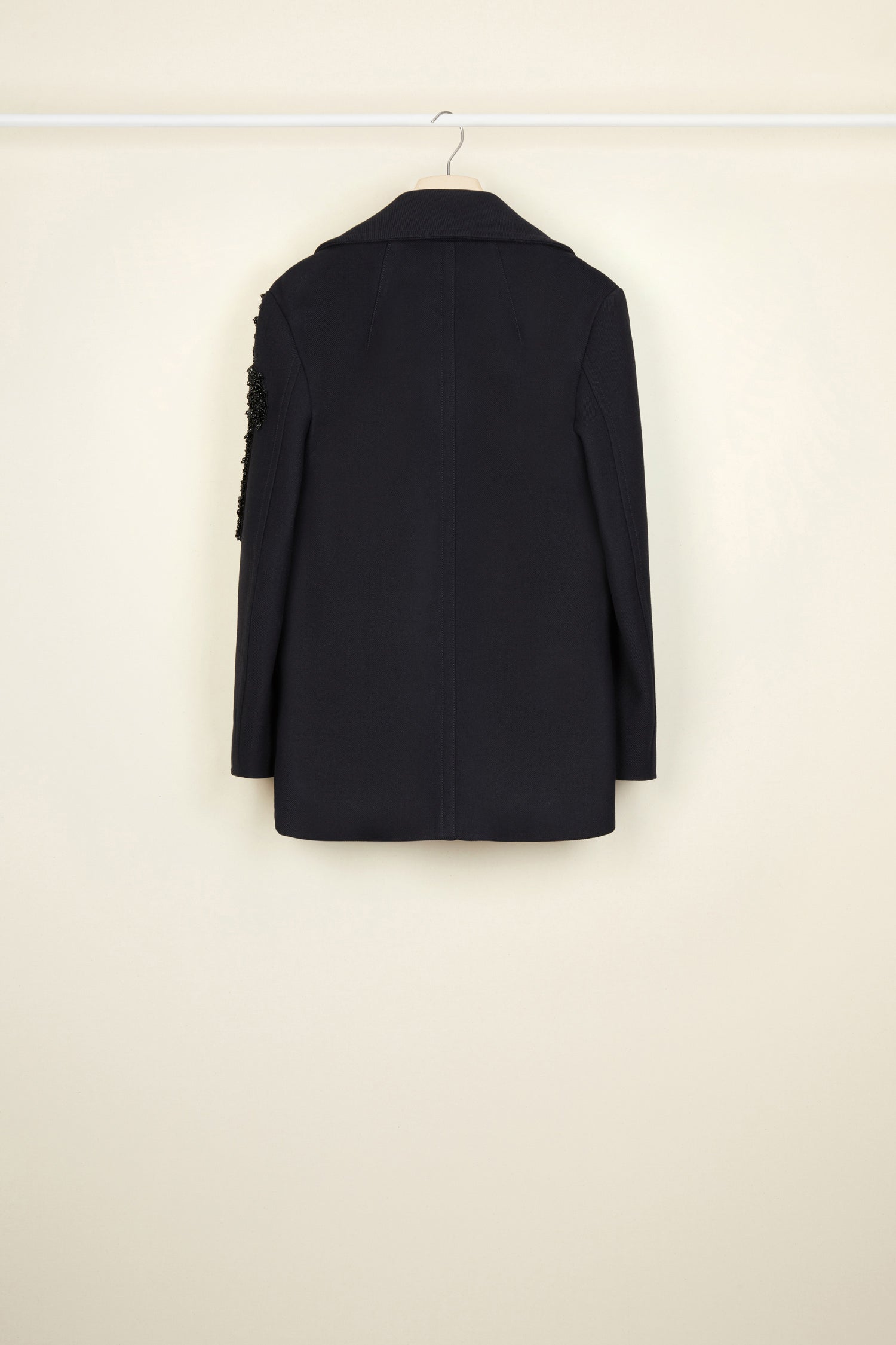 Patou Coats A20CO001 caban laine bleu marine perles 34
