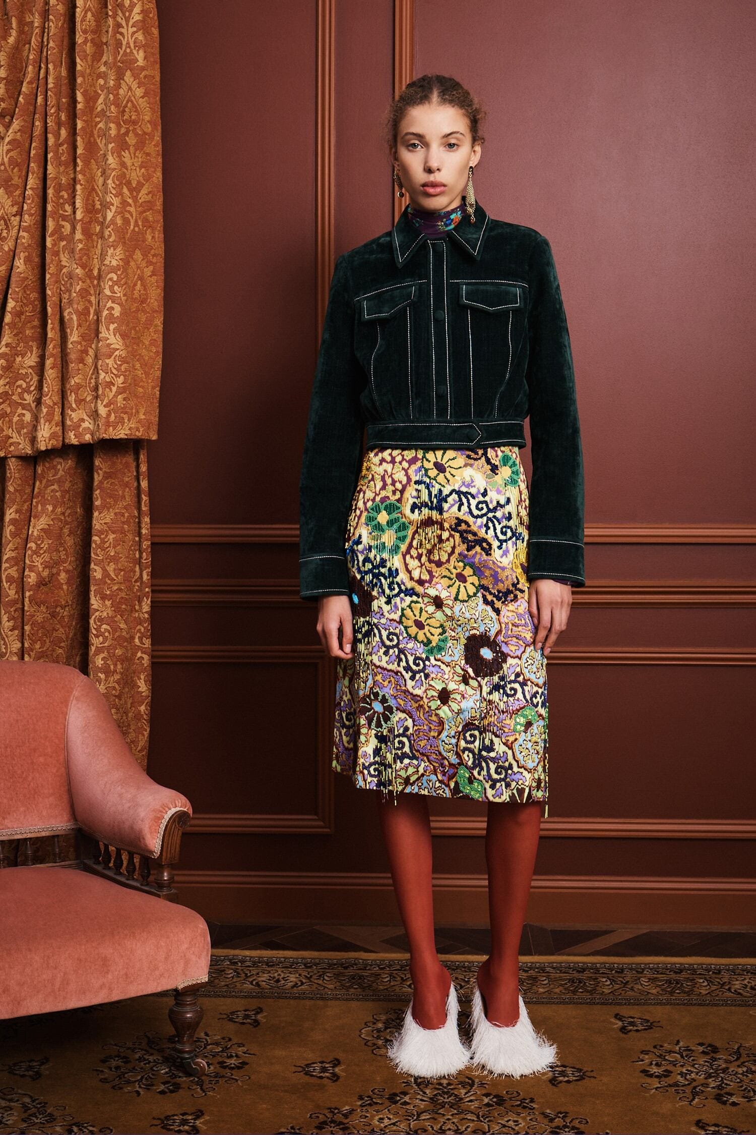 Alemäis Joanna Embellished Skirt jupe perlée 8