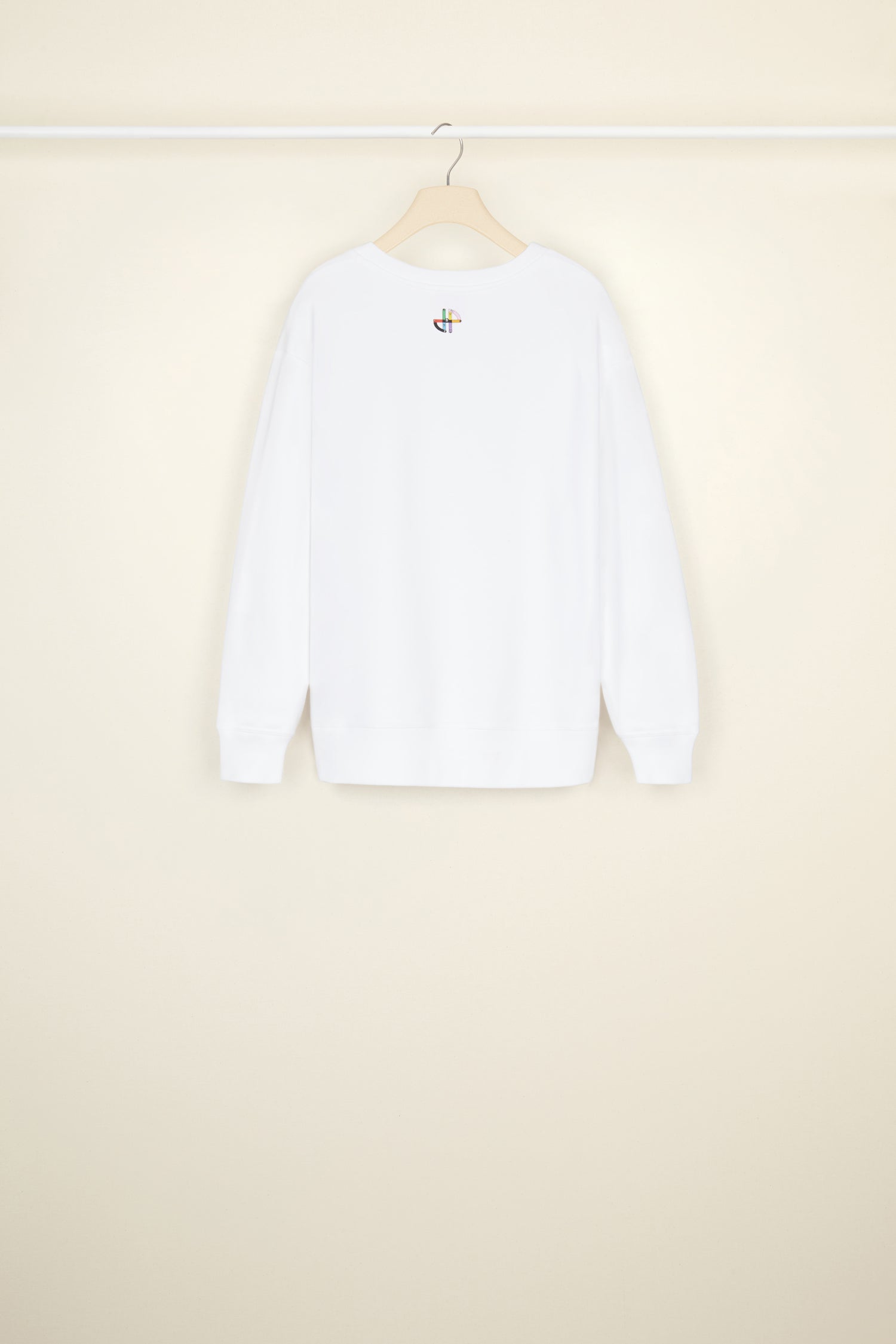Patou JE0479999001W Sweat Coton Bio Blanc Barbapatou