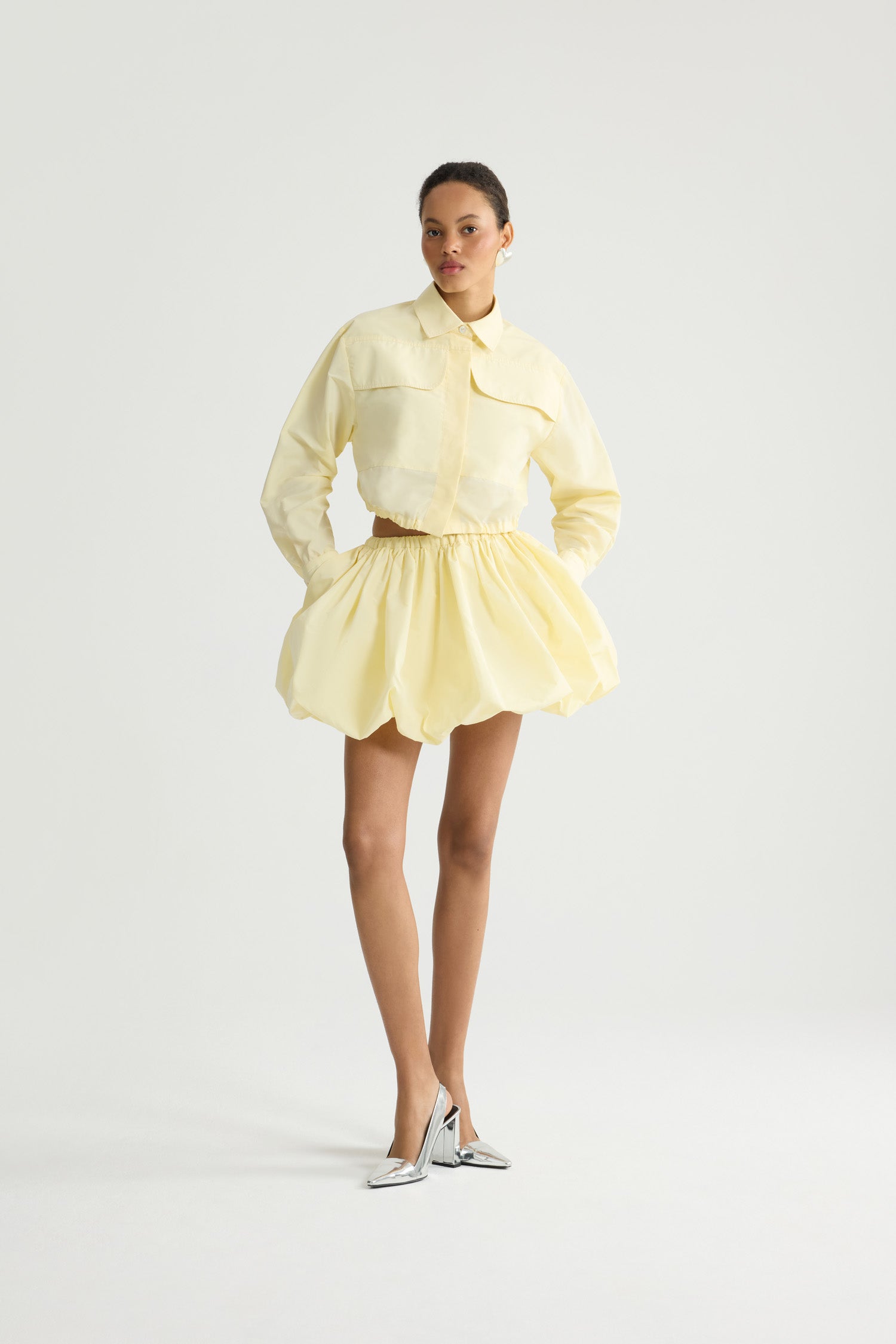 Patou BL060 chemise safari jaune Citrus taille 38