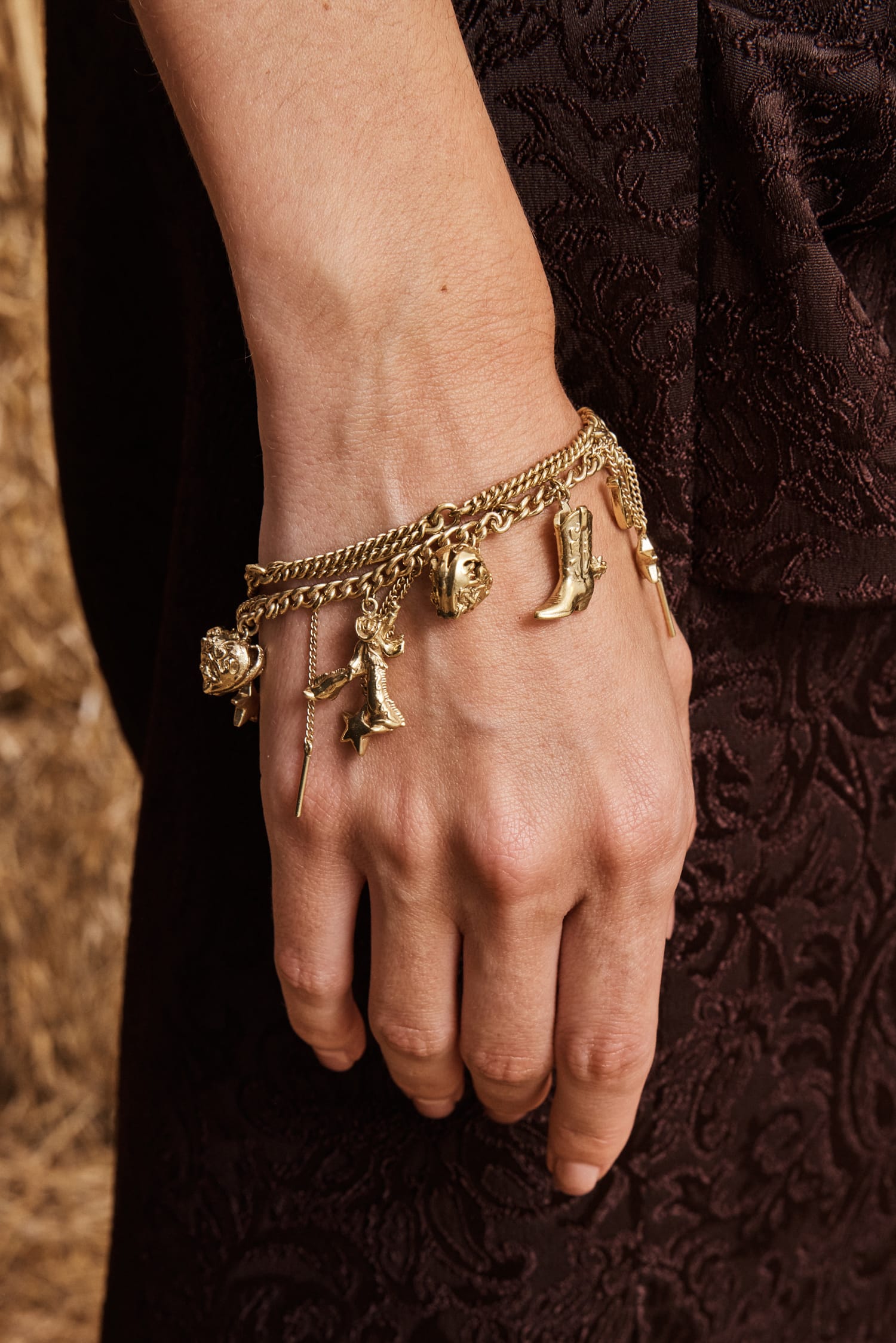 Alemaïs Django Charm Bracelet breloques laiton