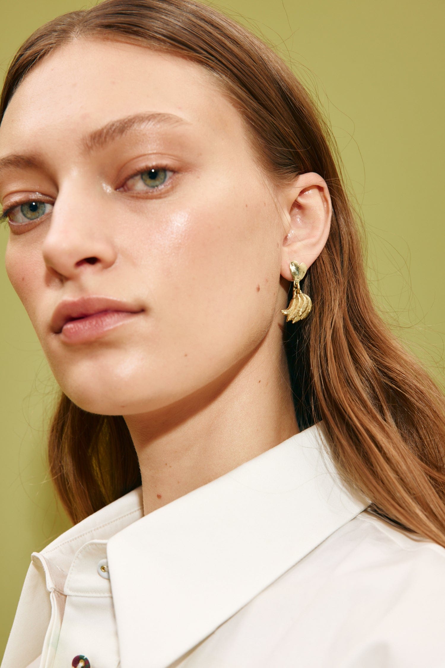 Alemaïs Jem Love Banana boucles d'oreilles laiton