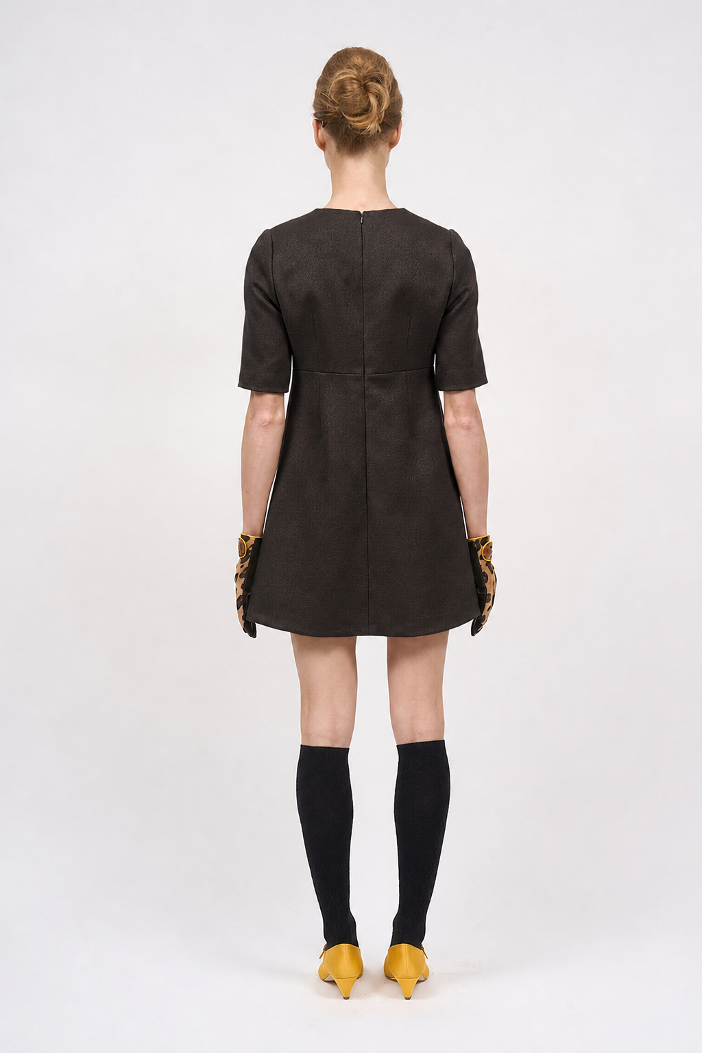 Paul & Joe Robes robe Enya jaune 36 twill de laine