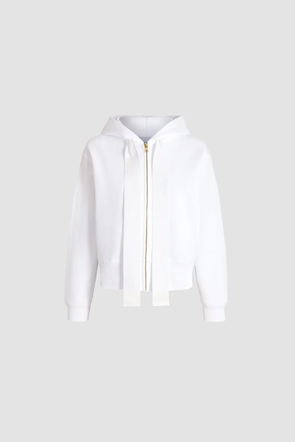 Patou SP067 sweat capuche coton bio blanc Eden Roc