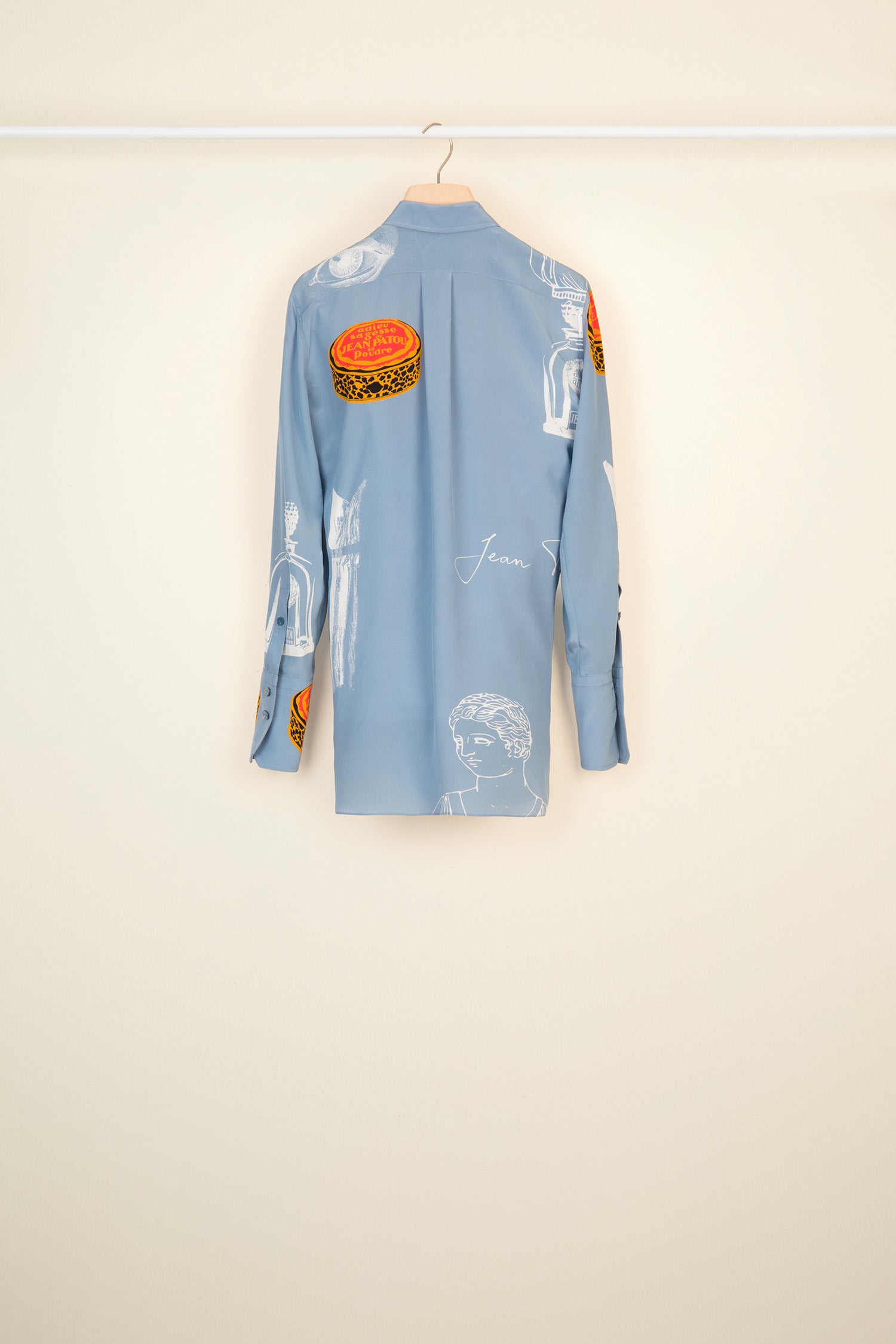 Patou BL003 chemisier soie imprimé Riddle Print