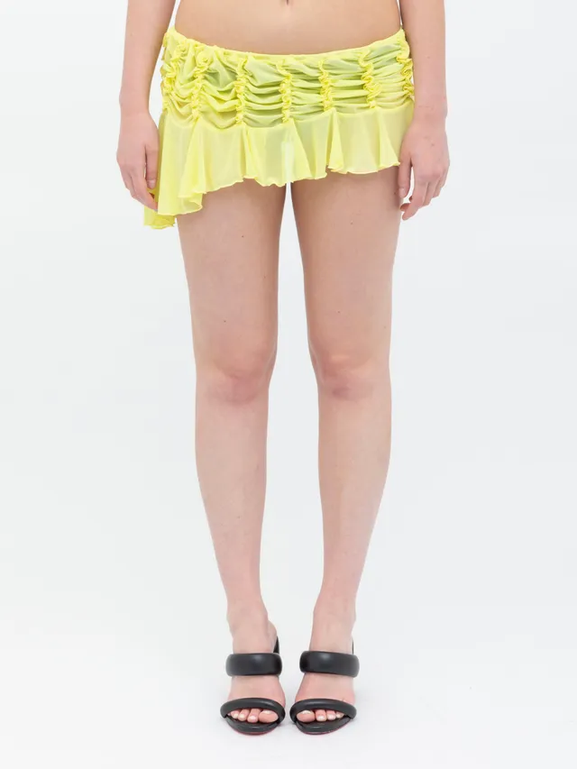 Ester Manas Micro Ruched jupe mimosa mesh 34/44