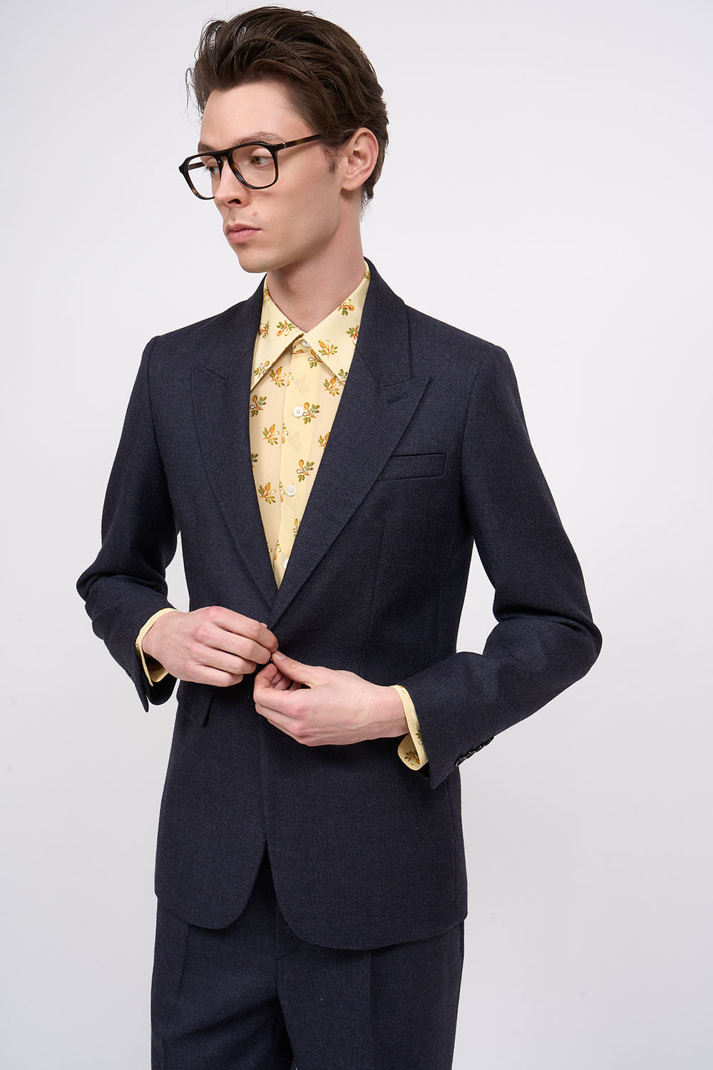 Paul & Joe Benoit veste twill laine navy chamois