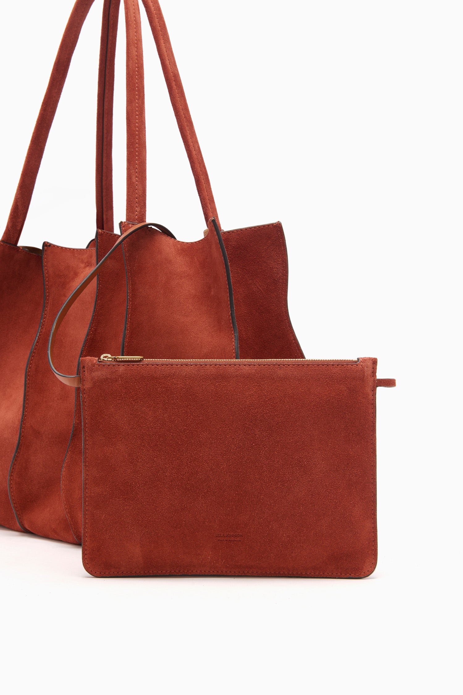 Ulla Johnson Adria sac cabas daim rouille grand