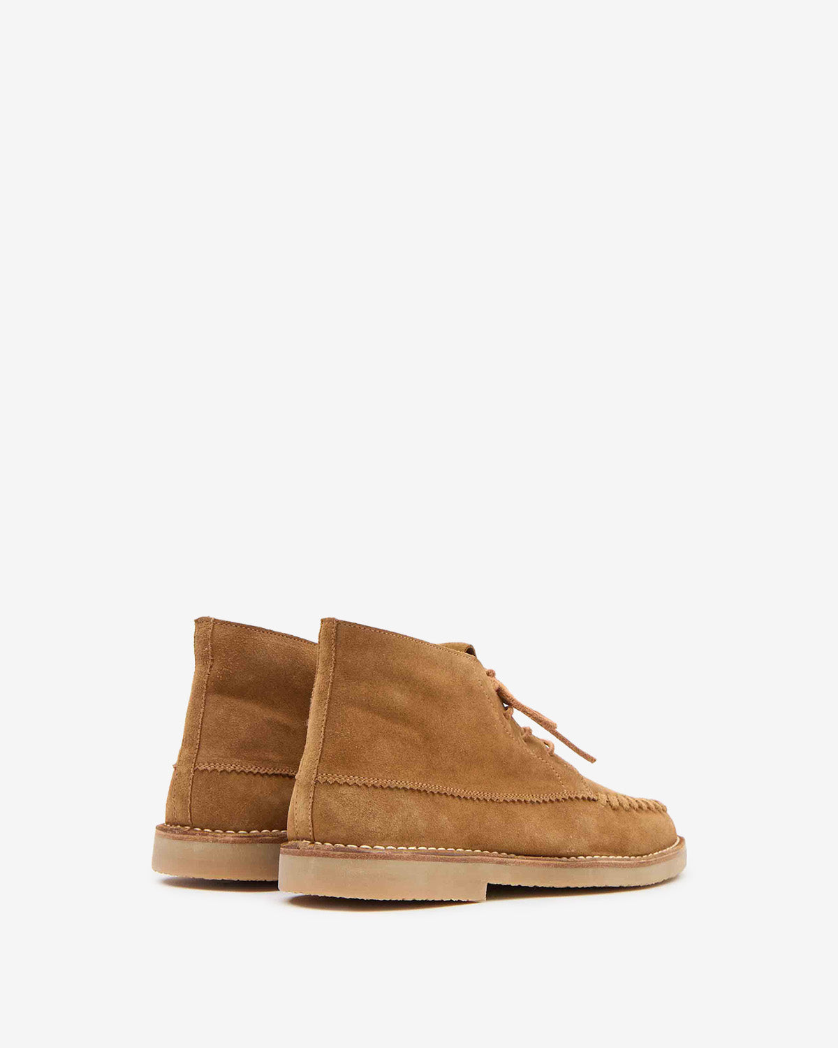 Isabel Marant Dersee mocassins cognac cuir velours